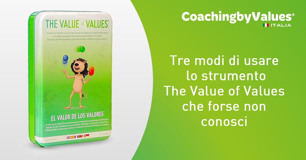Usare il valore dei valori di Coaching by values